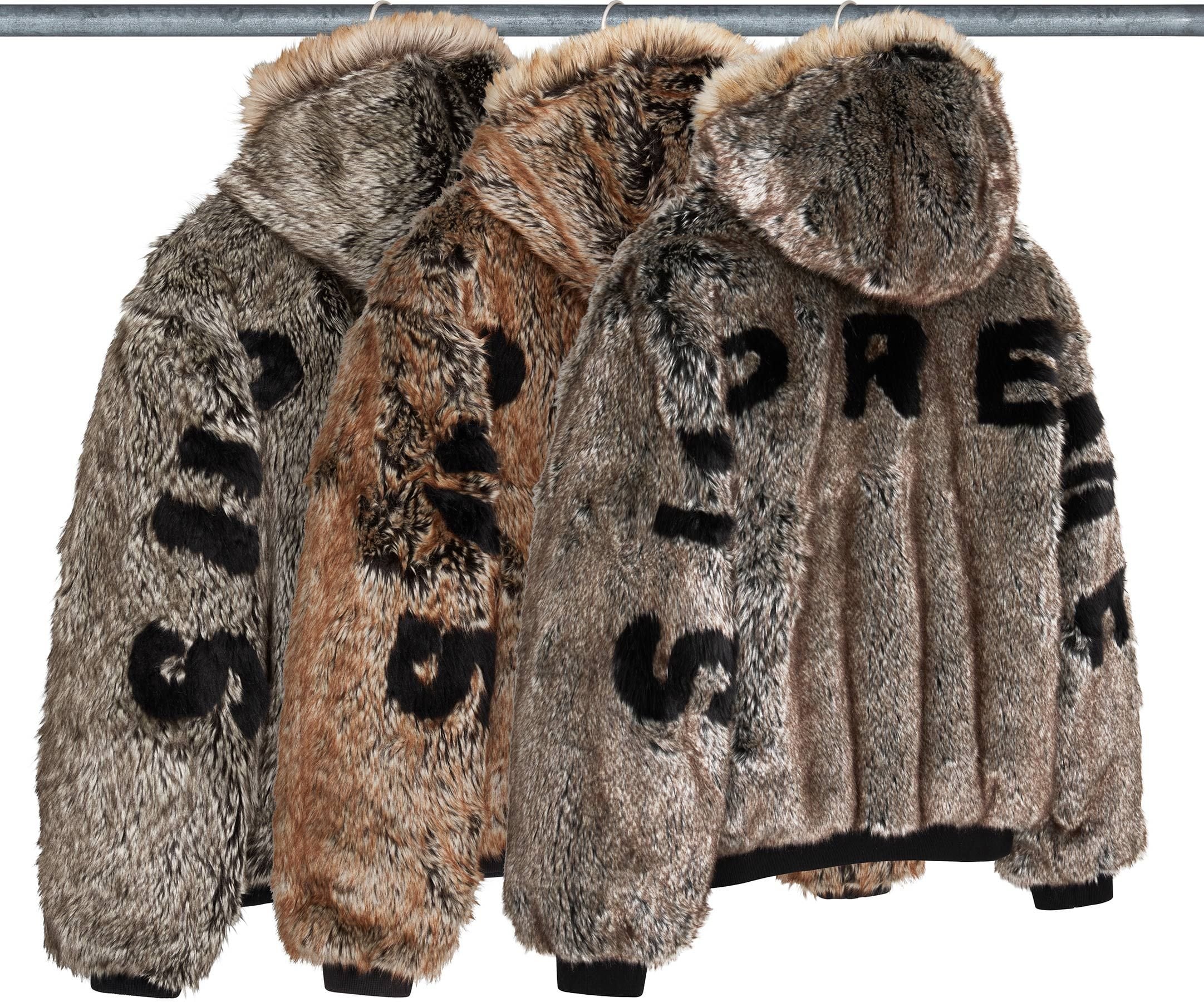 Reversible Faux Fur Hooded Work Jacket